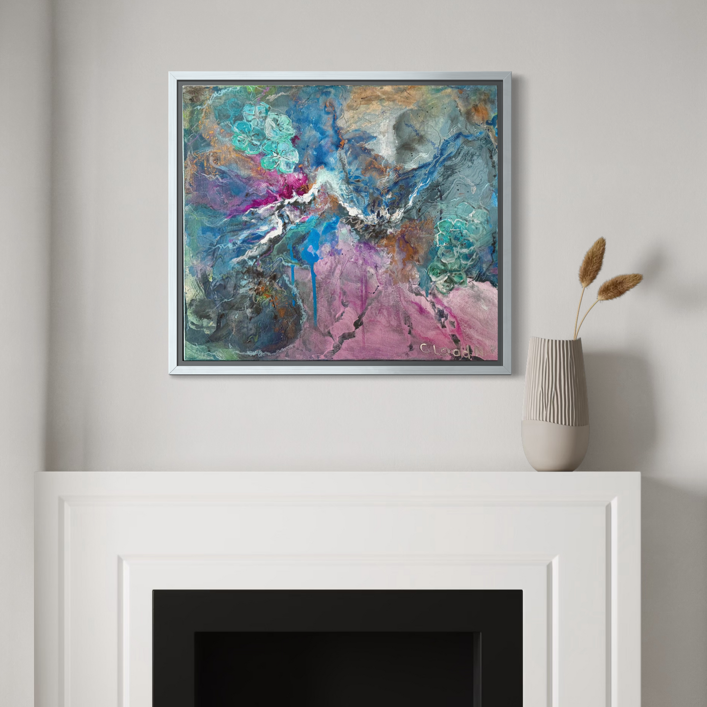 Obra de Arte Original - Abrazo Azul