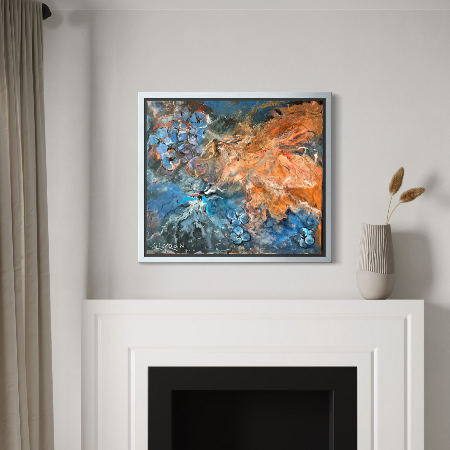 Obra de Arte Original - Como El Mar Azul