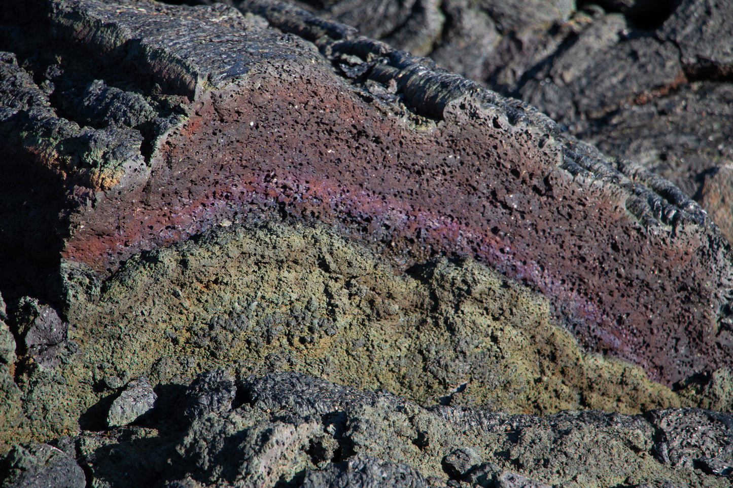 Lava volcánica de Islandia