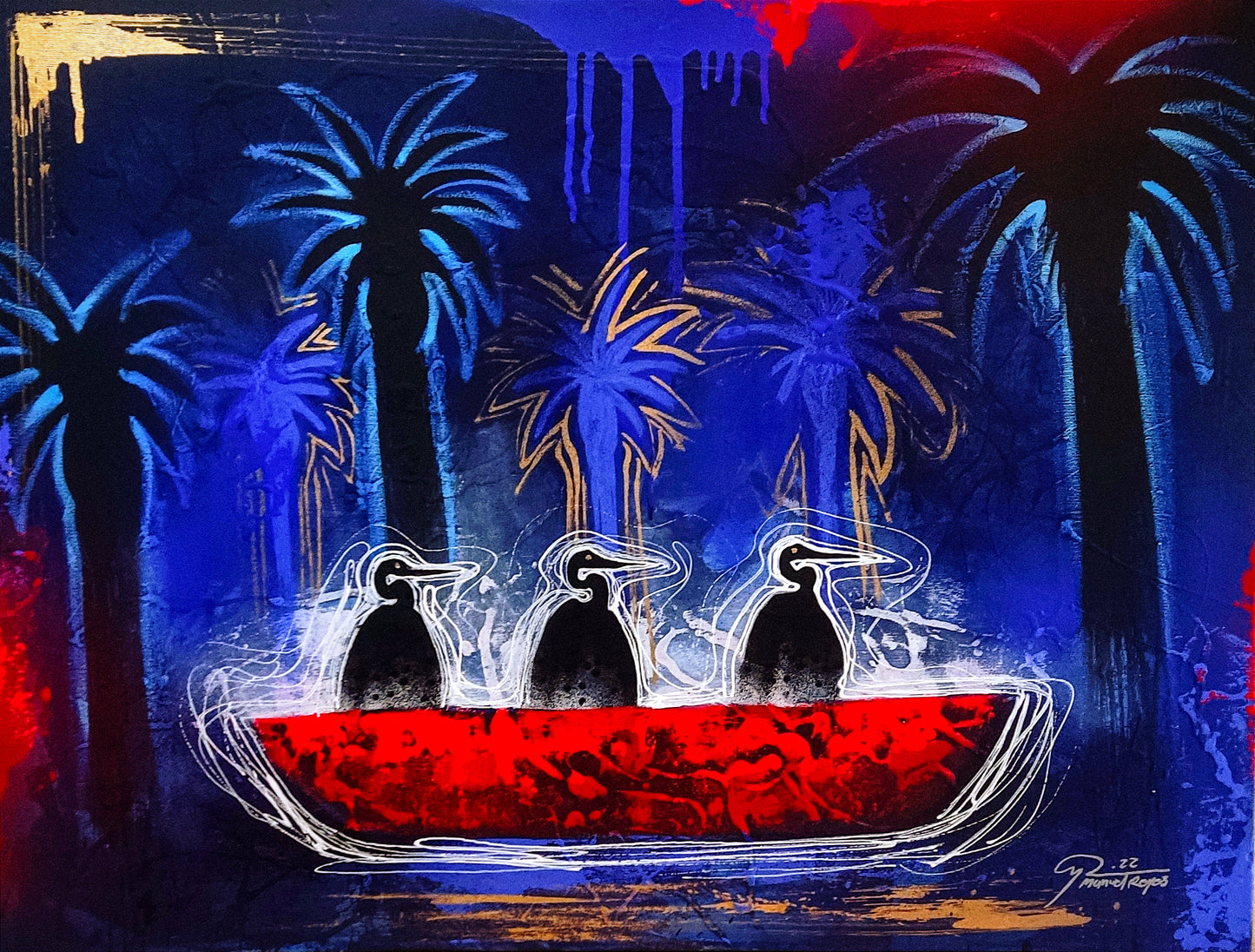 Pintura contemporánea - Criaturas nocturnas