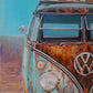 Microbus VW oxidada