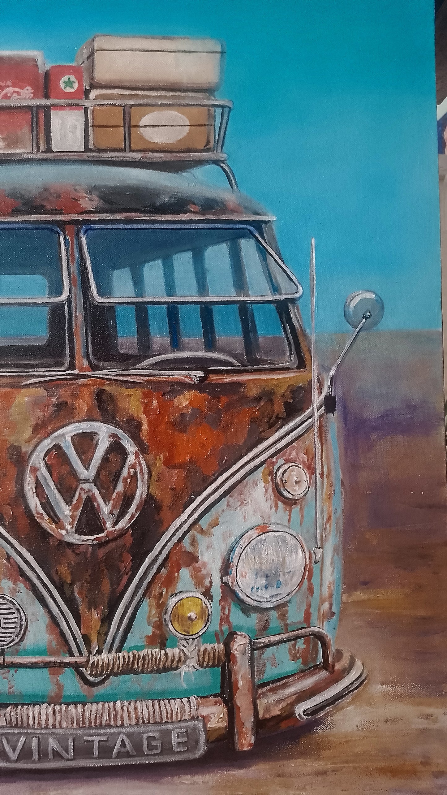 Microbus VW oxidada