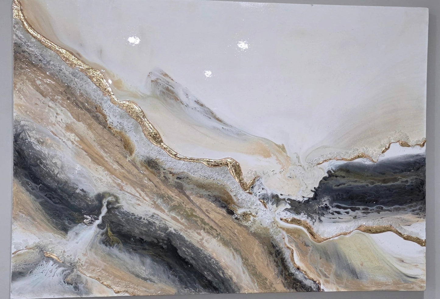 Pintura Abstracta - "Kintsugi"