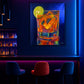 Arte contemporáneo- Liquid Fire-Blue Gold Cocktail