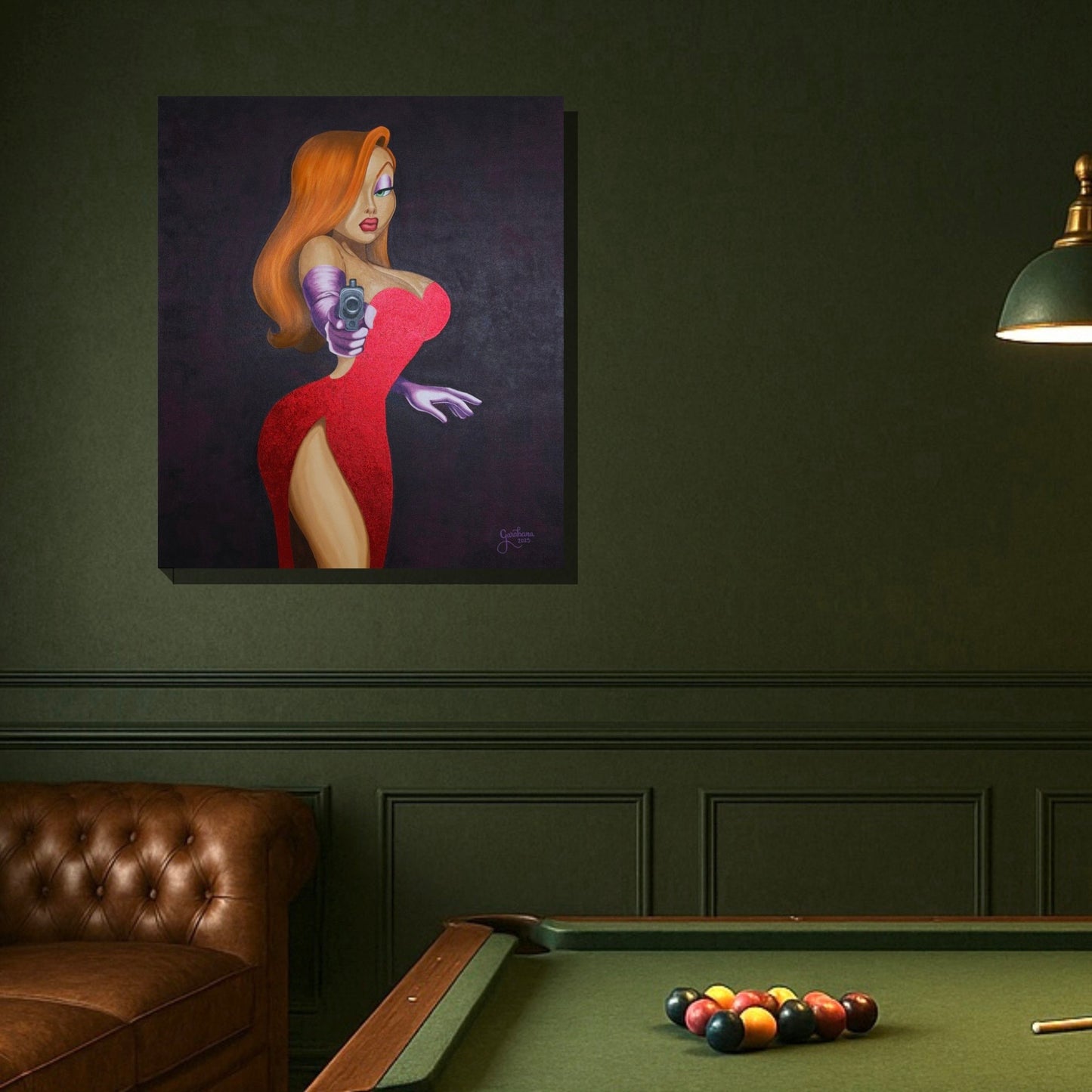 Pintura contemporánea- Jessica Rabbit Red Desire