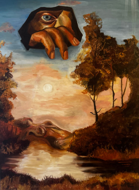 Cuadro al óleo- Sacrificio de la naturaleza