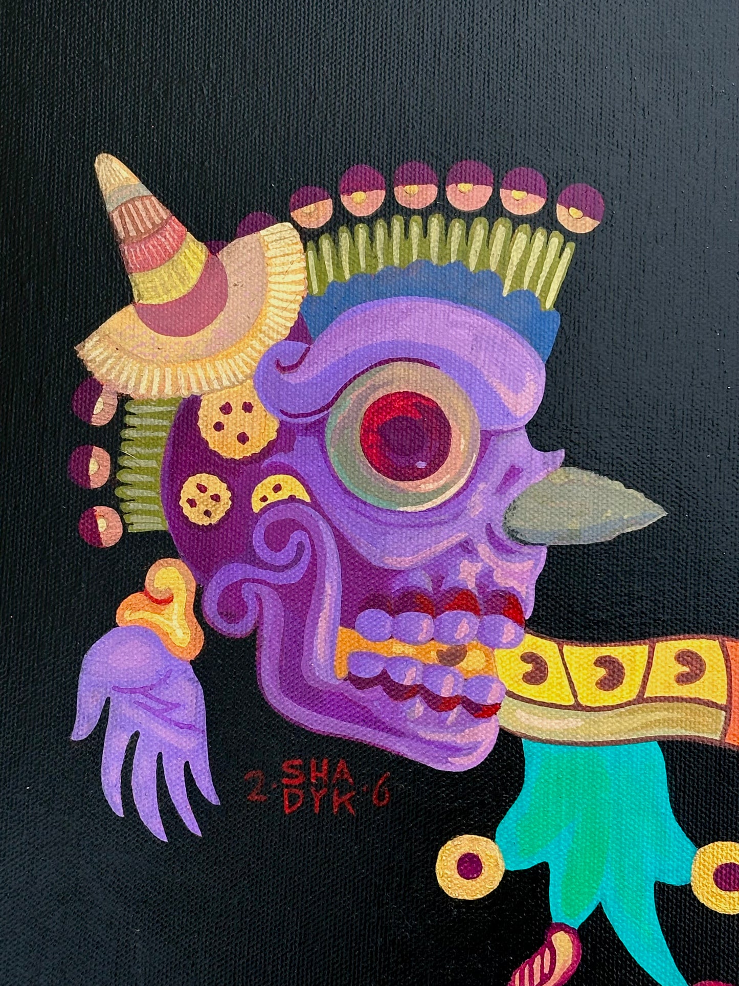 Cuadro decorativo - Miquiztli Atl chinolli