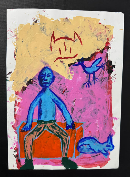Pintura Acrílica - Esperando, Esperando 1967