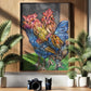 Pintura- Cinco gallos