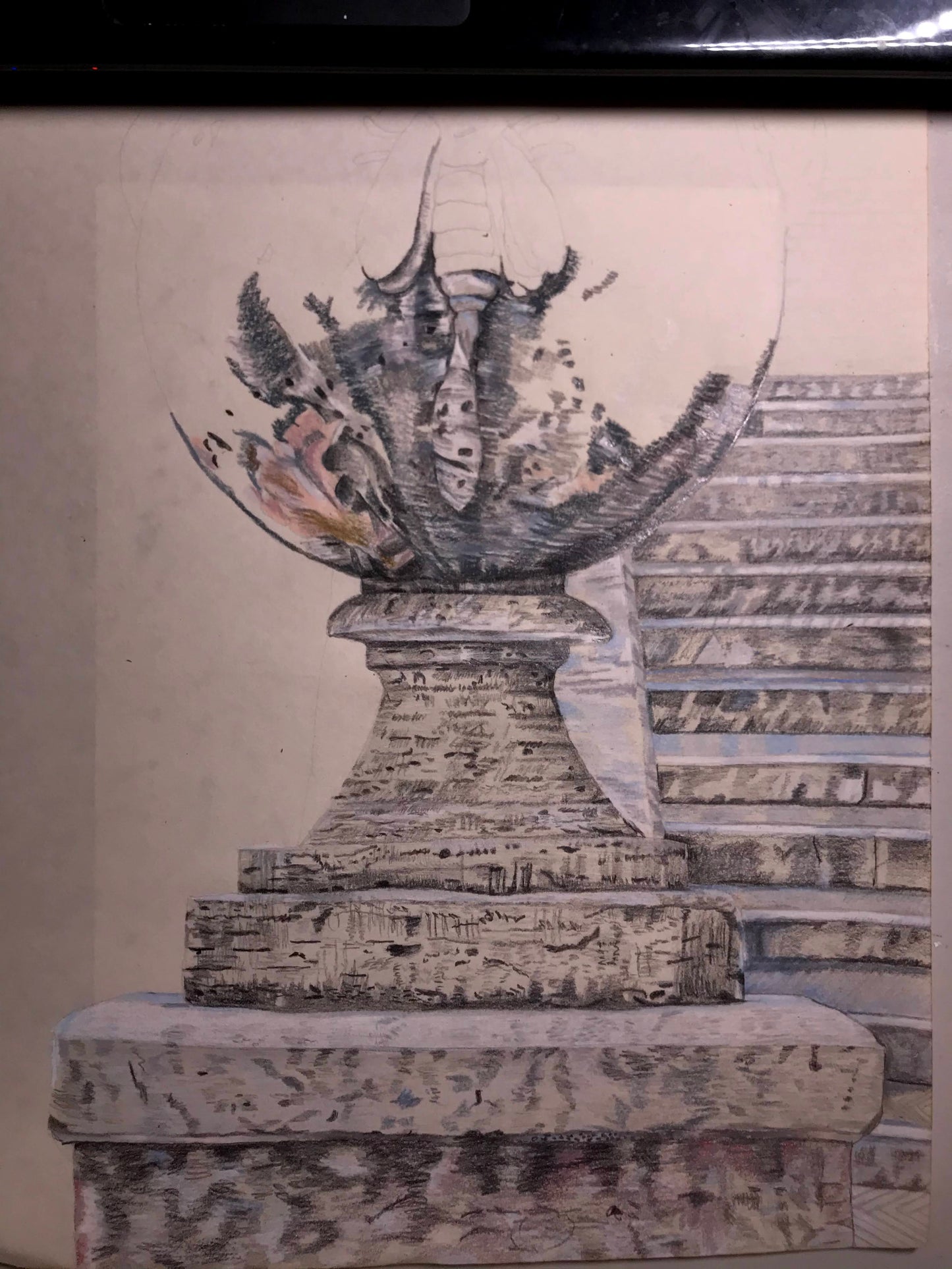 Dibujo. Castillo San Ángel
