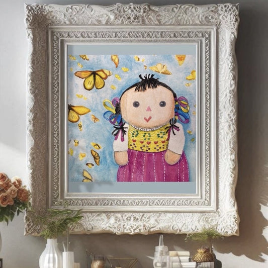 Cuadro decorativo- Muñequita Monarca