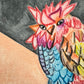 Pintura- Cinco gallos