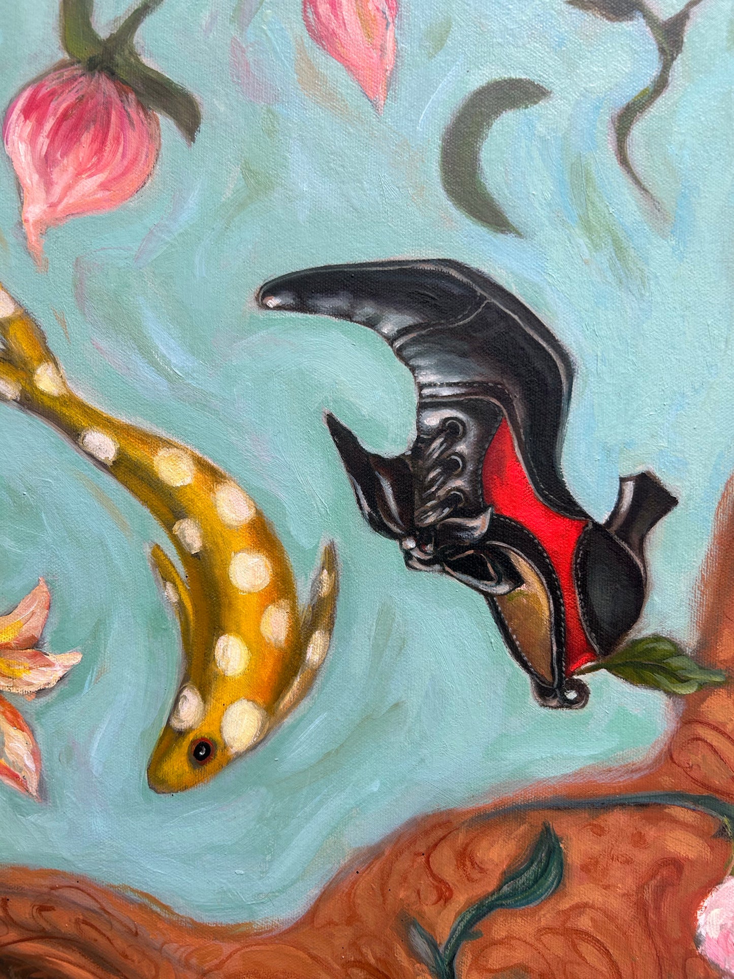 Obra de arte original - "Jardín acuático"