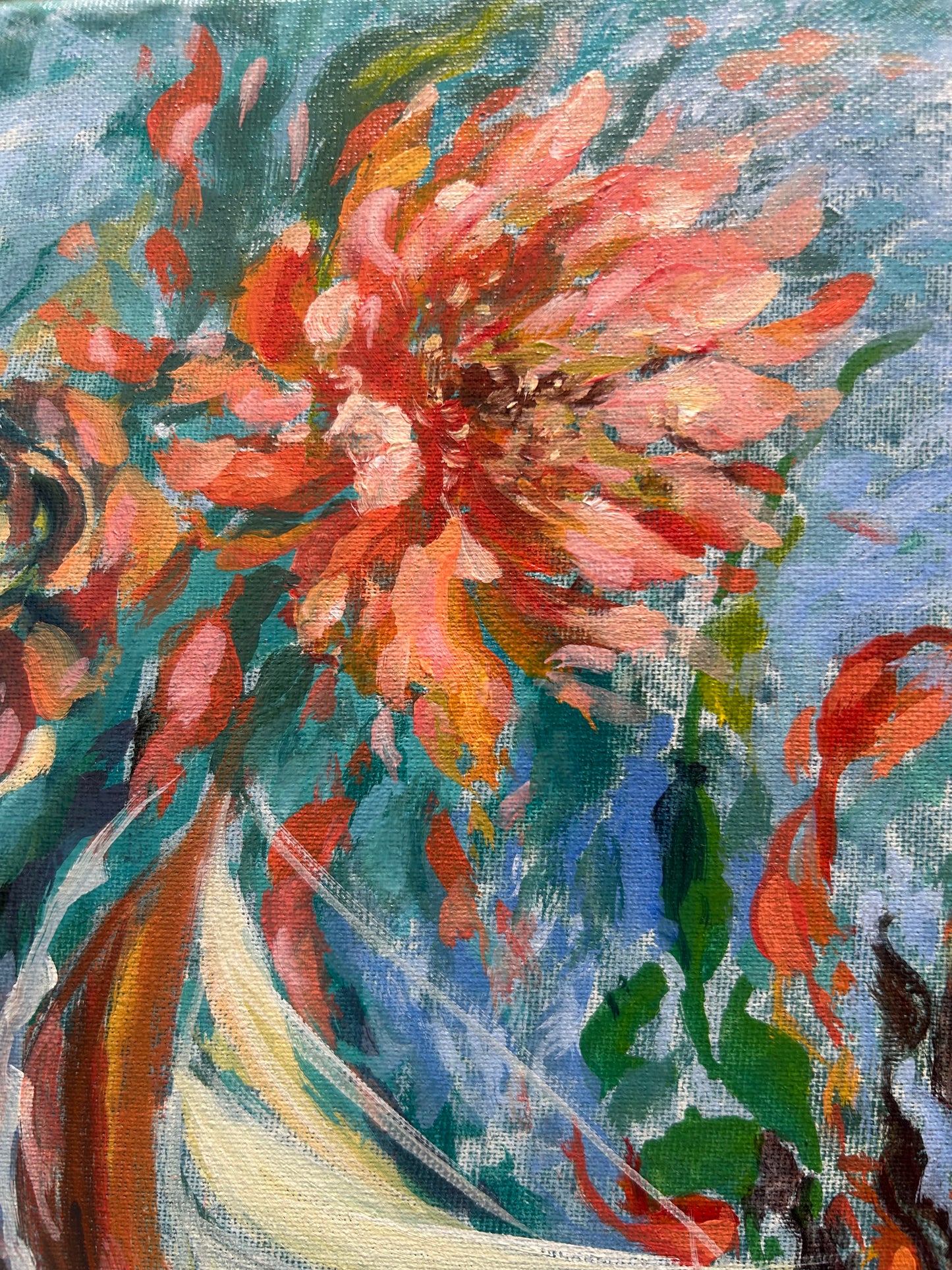 Obra de arte original - Sirena con barcos