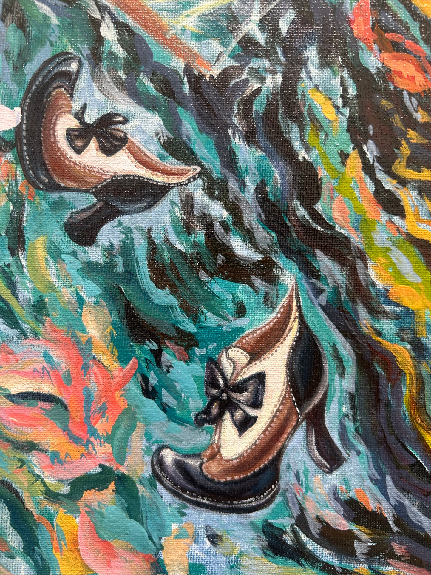 Obra de arte original - Sirena con barcos