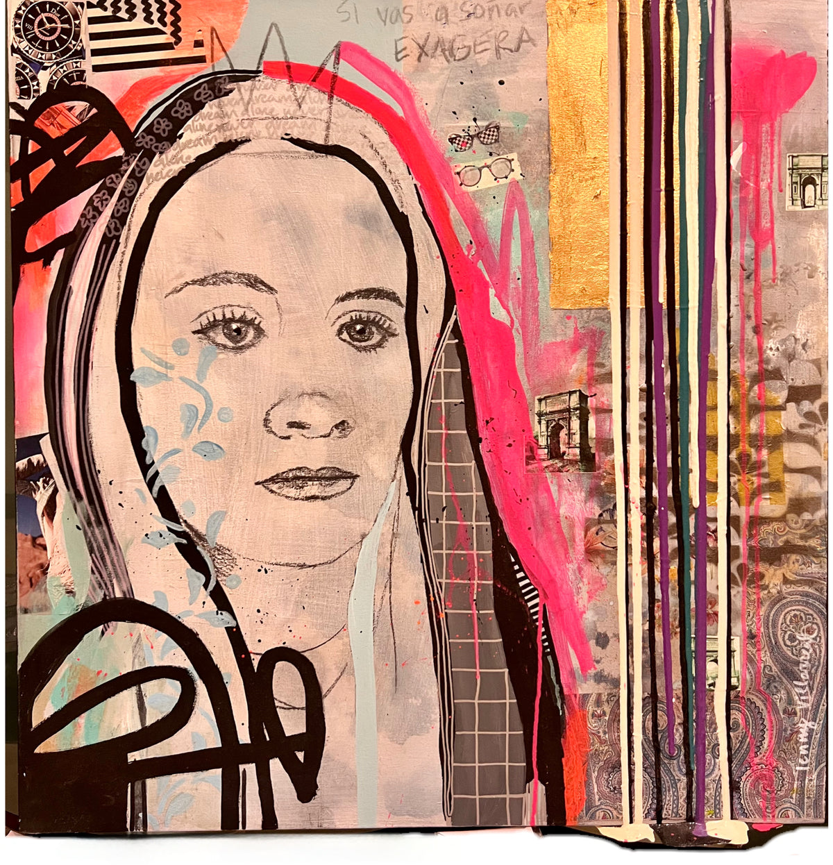 Obra de arte original - Si vas a soñar exagera