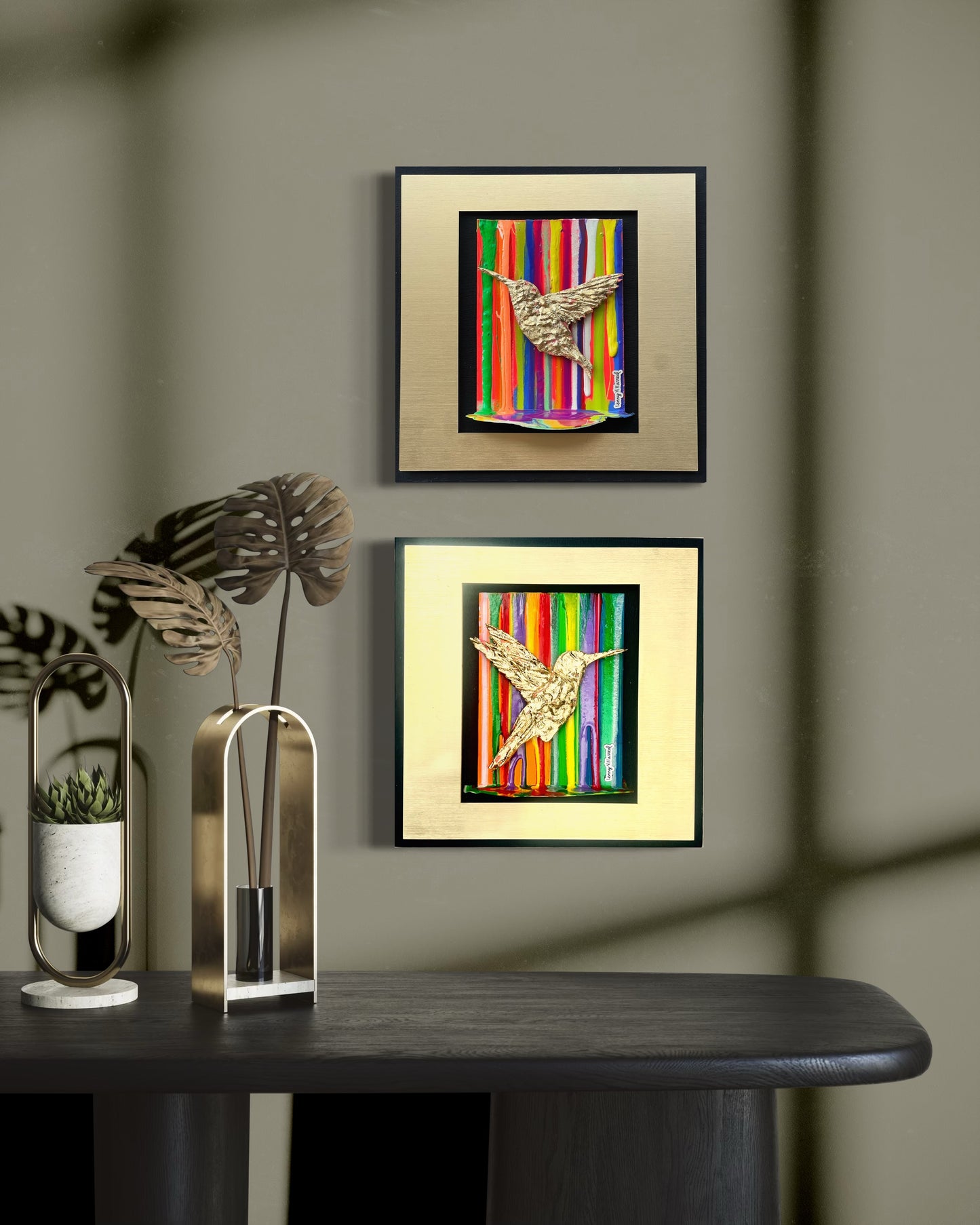 Obra de arte original- Díptico Susurros desde el amor