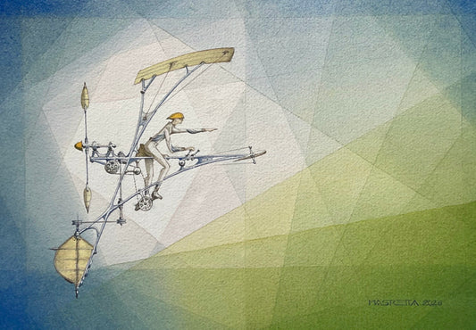 Obra de arte original - Bicicóptero