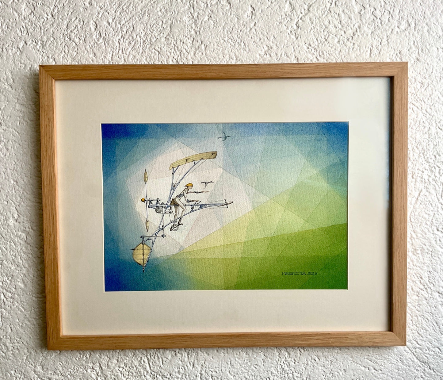Obra de arte original - Bicicóptero