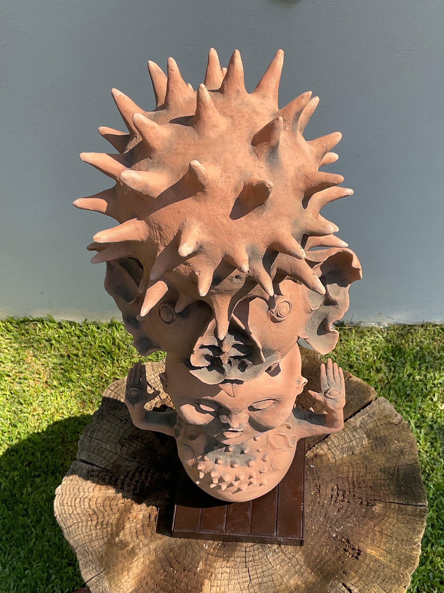 Escultura Cerámica - Totem Barro Rojo