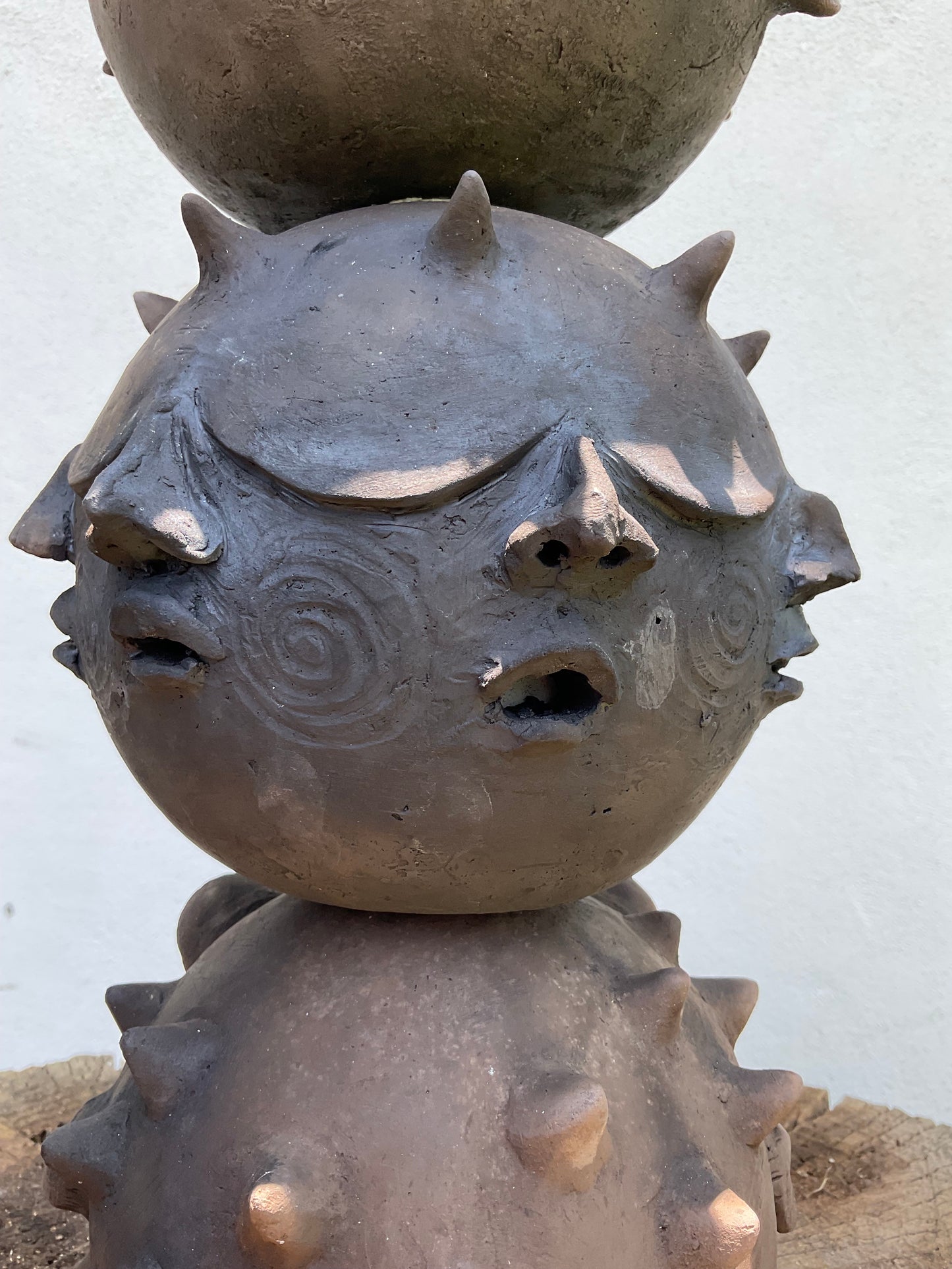Escultura Cerámica - Totem Barro Negro