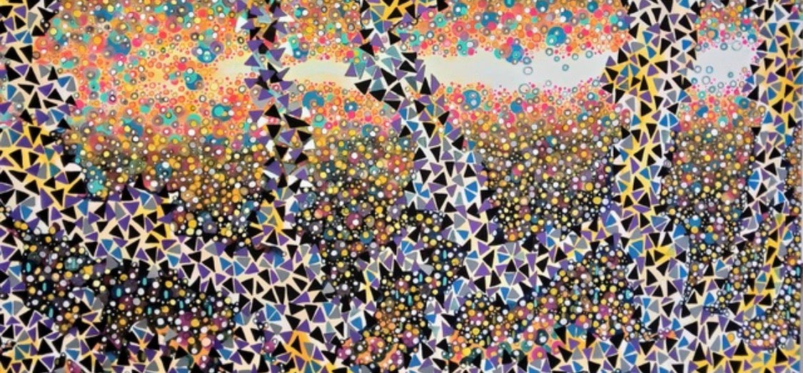 Cuadro Abstracto Contemporáneo- Quantum 44