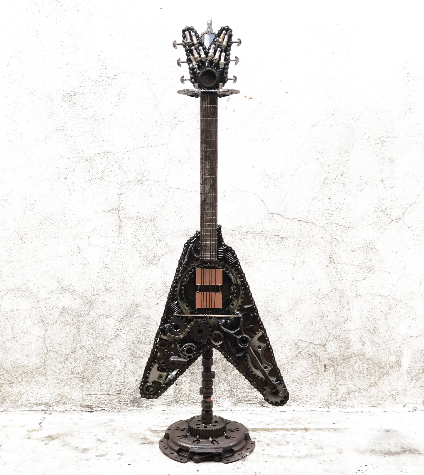 Industrial Flying V Guitar