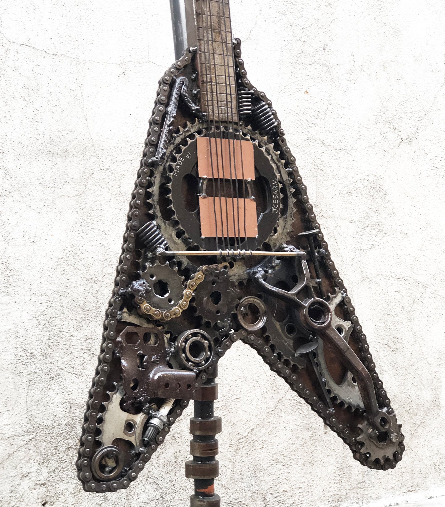 Industrial Flying V Guitar