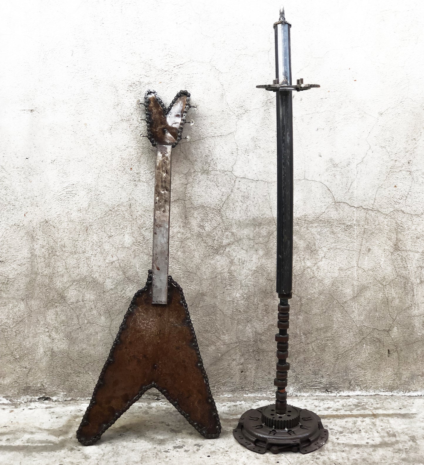 Industrial Flying V Guitar