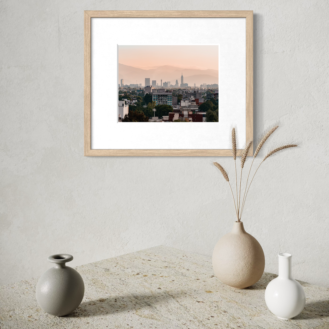 Fotografía decorativa - Amanecer en Ciudad de México