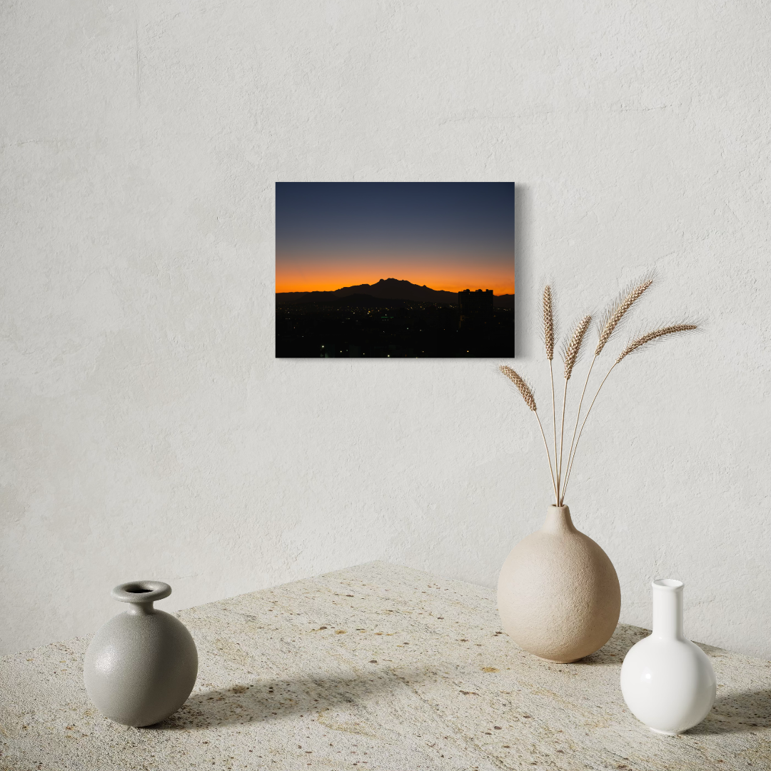 Fotografía decorativa - Iztaccihuatl por la mañana desde CDMX