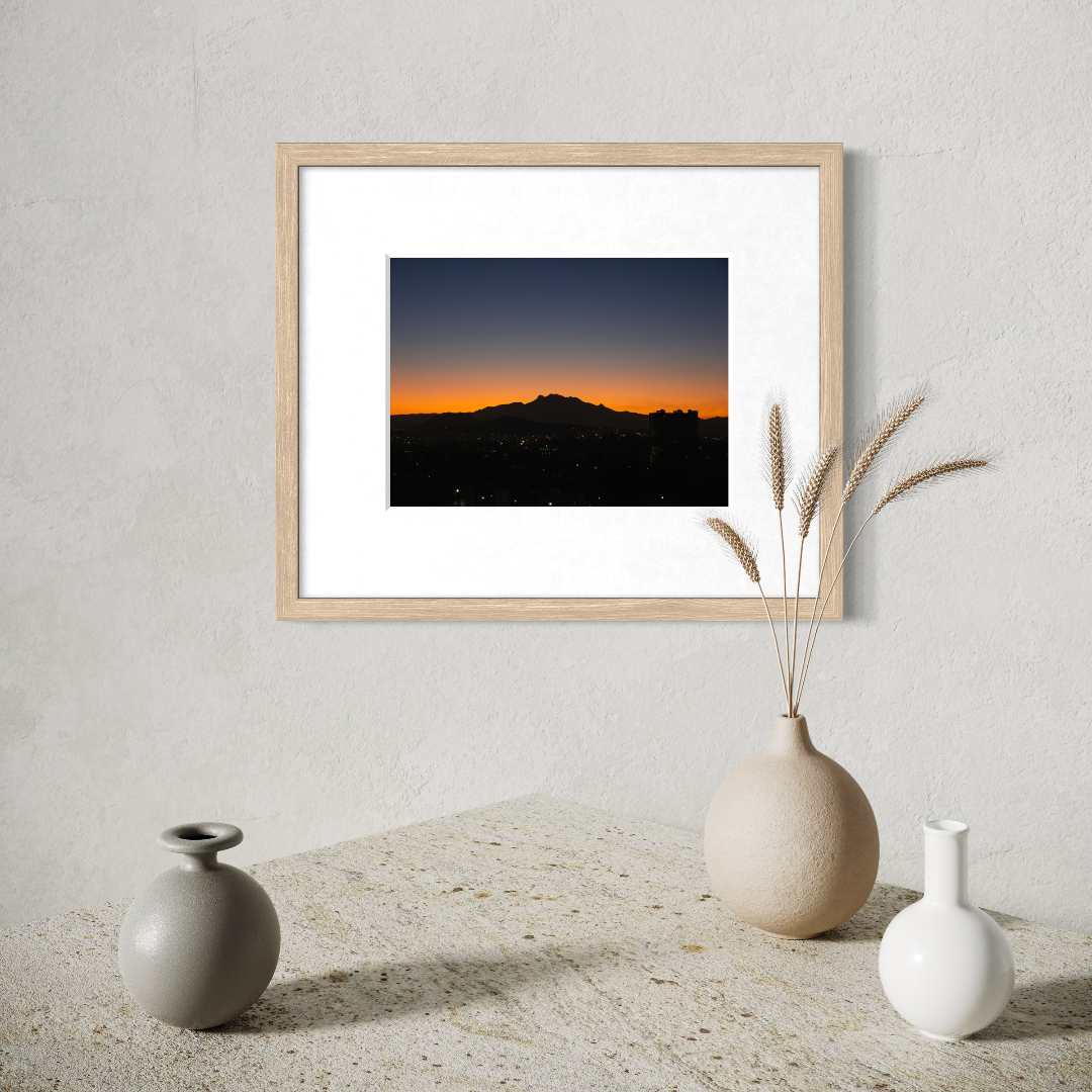 Fotografía decorativa - Iztaccihuatl por la mañana desde CDMX