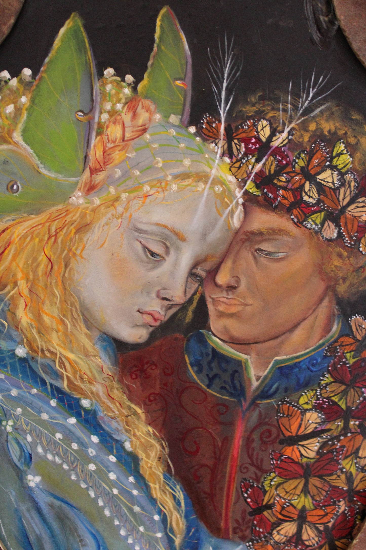 Obra de Arte Original-Princesa Polilla y Rey Monarca