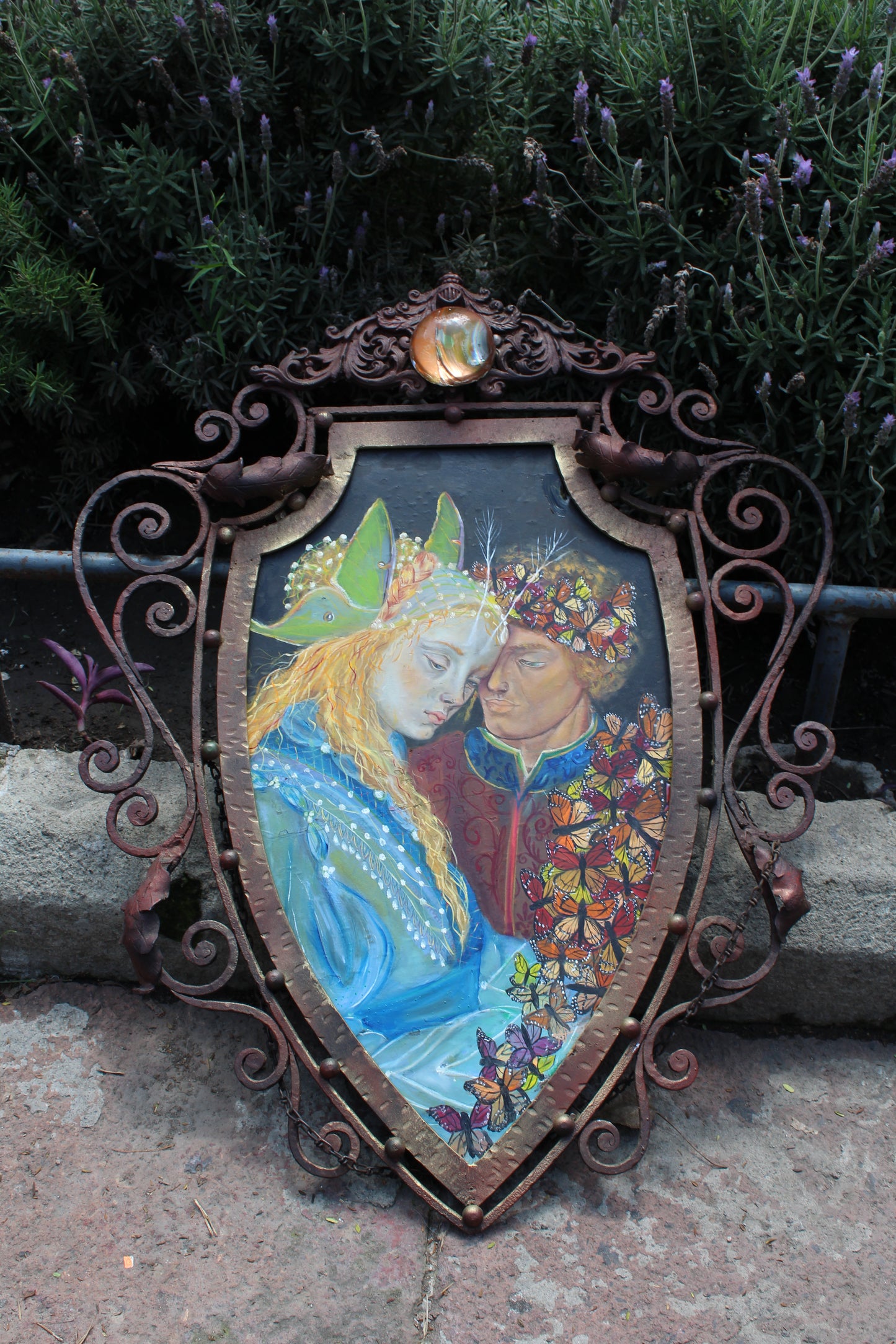 Obra de Arte Original-Princesa Polilla y Rey Monarca