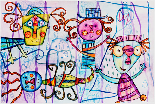 Obra de Arte Original - Purple illusion