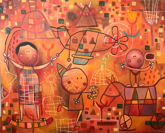 Obra de Arte Original - Mira! El avioncito
