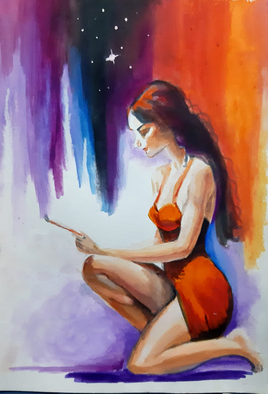 Pintando estrellas para ti.