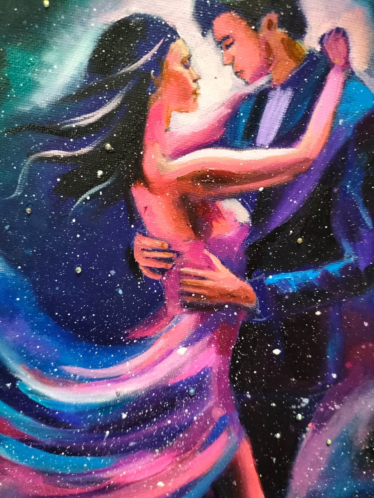 Bailando hasta el final del amor.