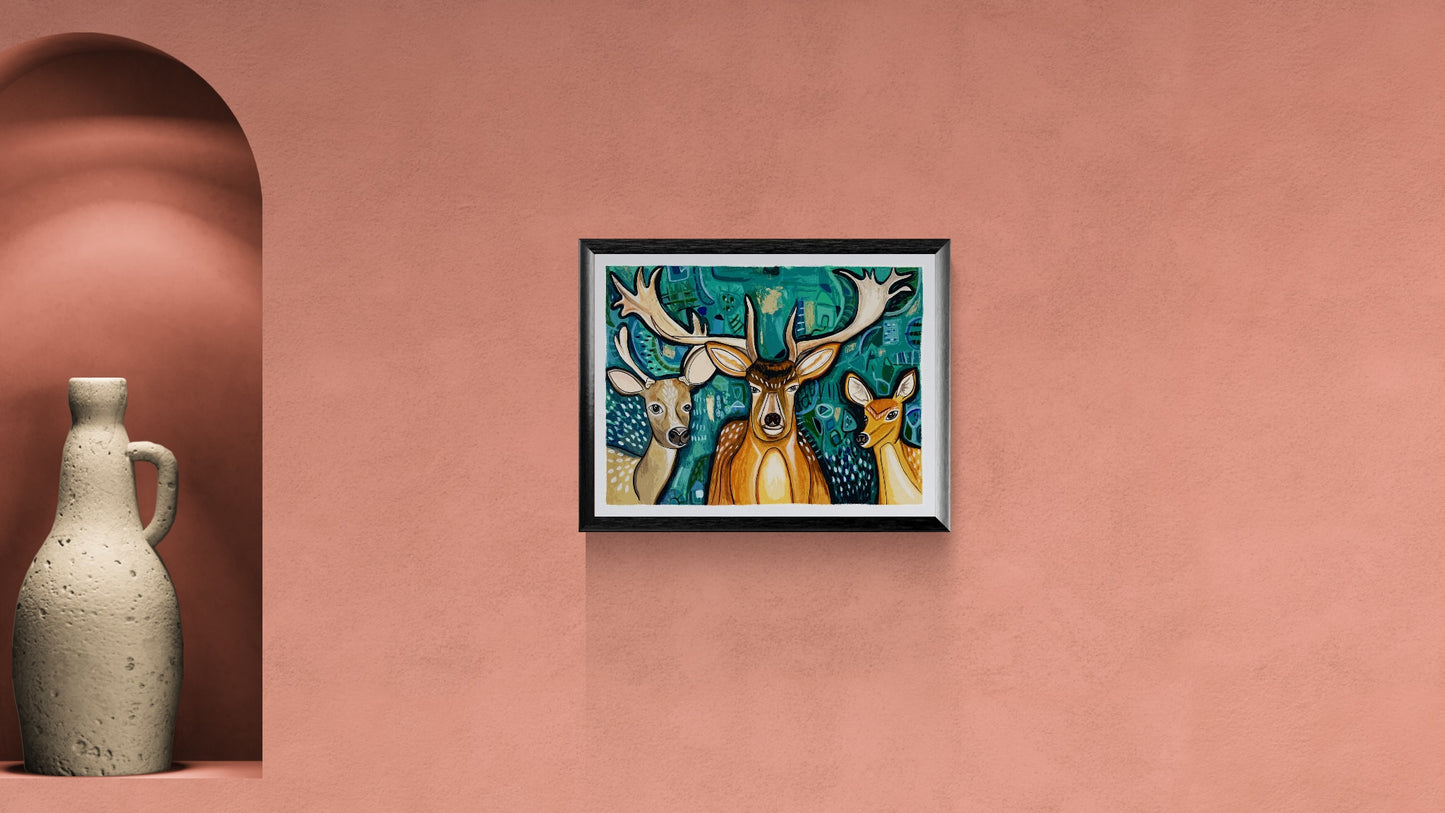 Obras de Arte Original - Queridos Venados