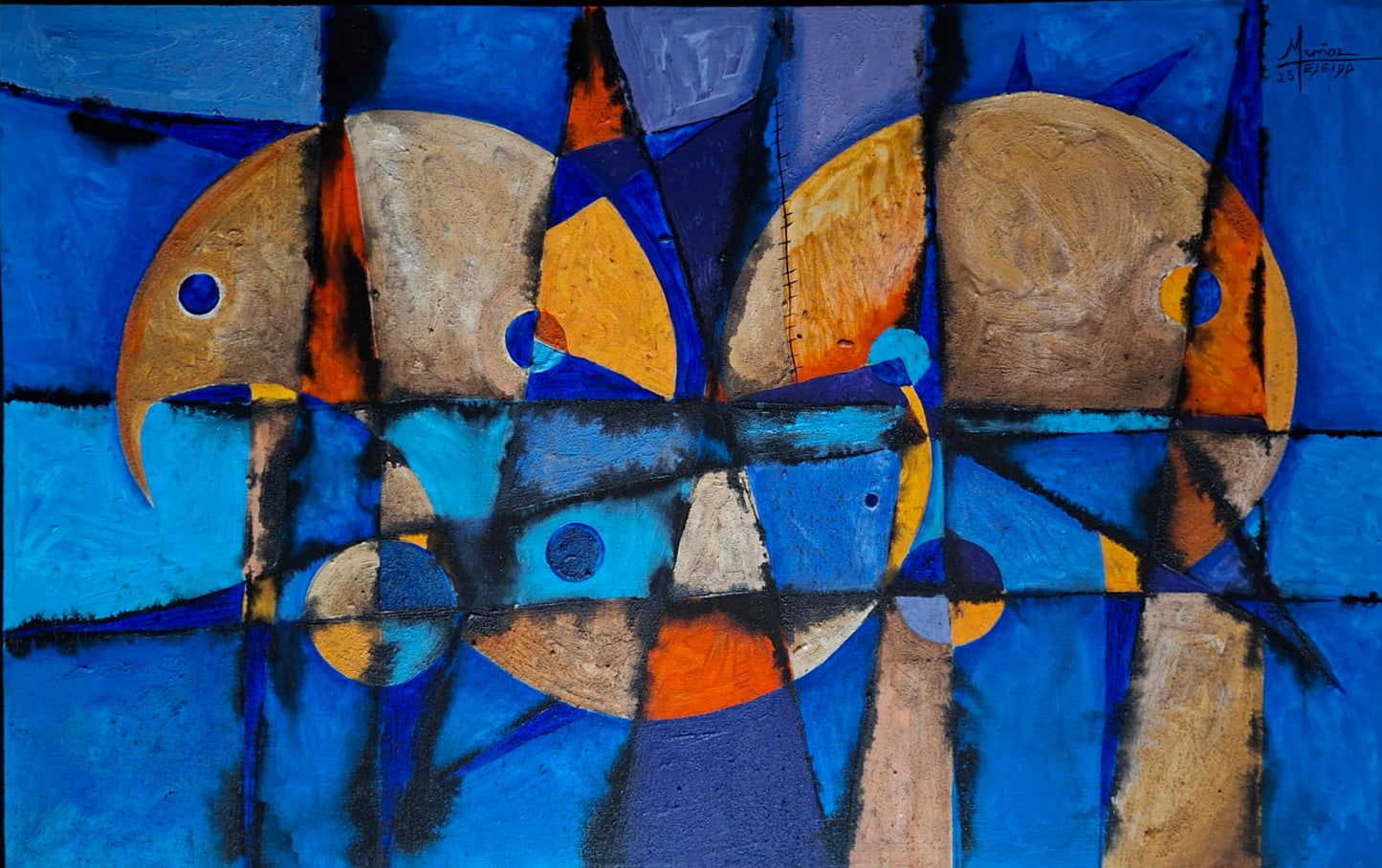 OBRA DE ARTE ORIGINAL - LUNAS EN MOVIMIENTO