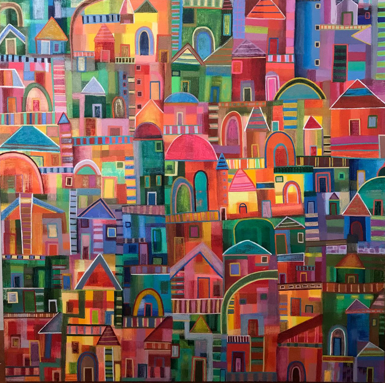 Obra de Arte Original - La Pequeña Gran Ciudad