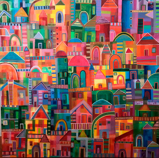Obra de Arte Original - La Pequeña Gran Ciudad