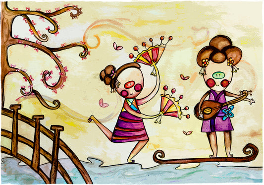 Obras de arte Original - Las Pequeñas Gueishas