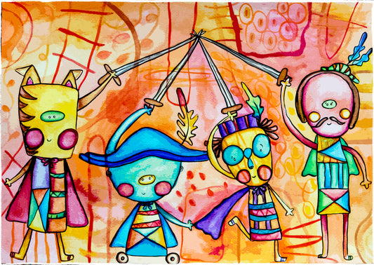 Obra de Arte Original - Los tres Mosqueteros