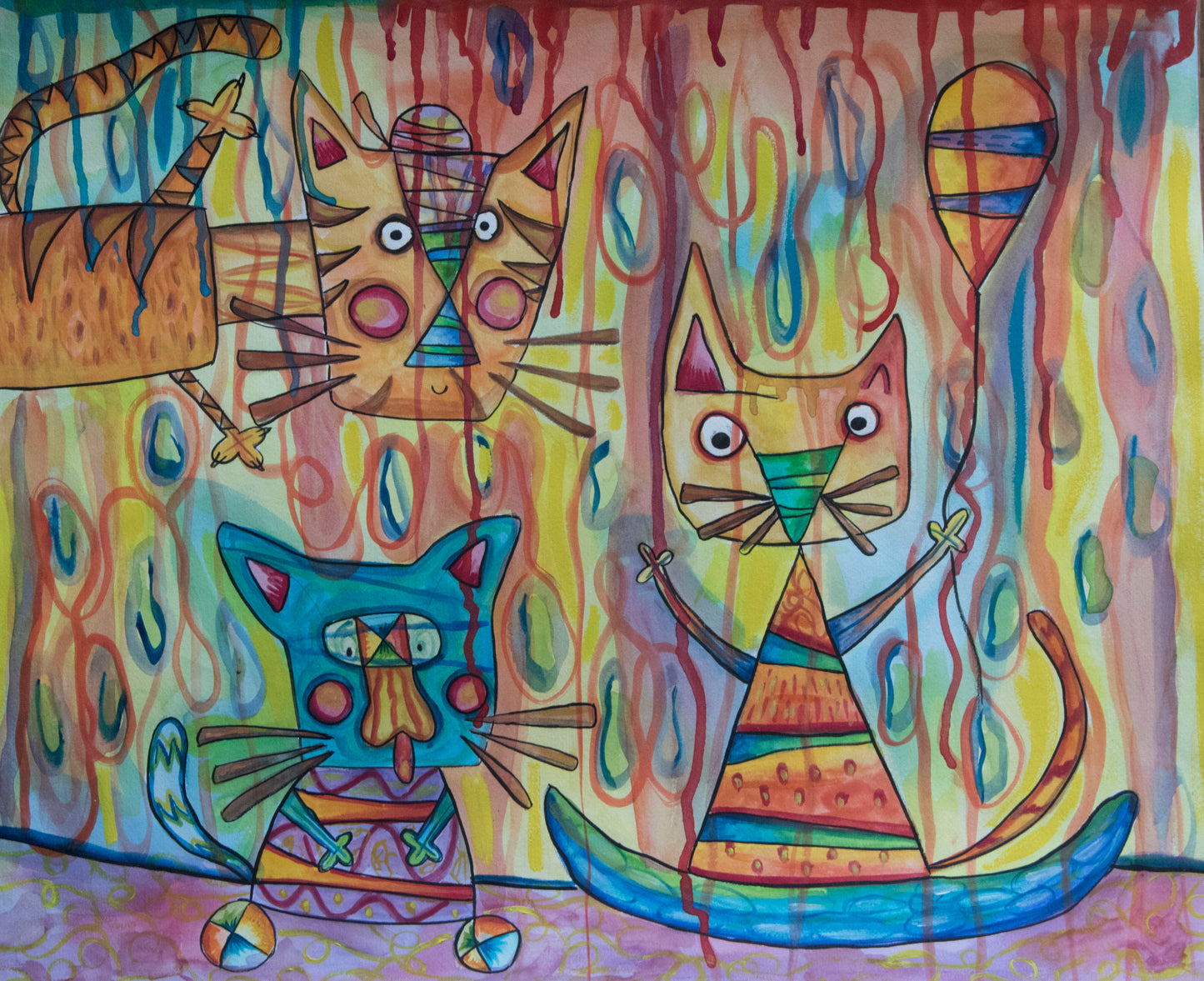 Obra de Arte Original - Los tres Chatons
