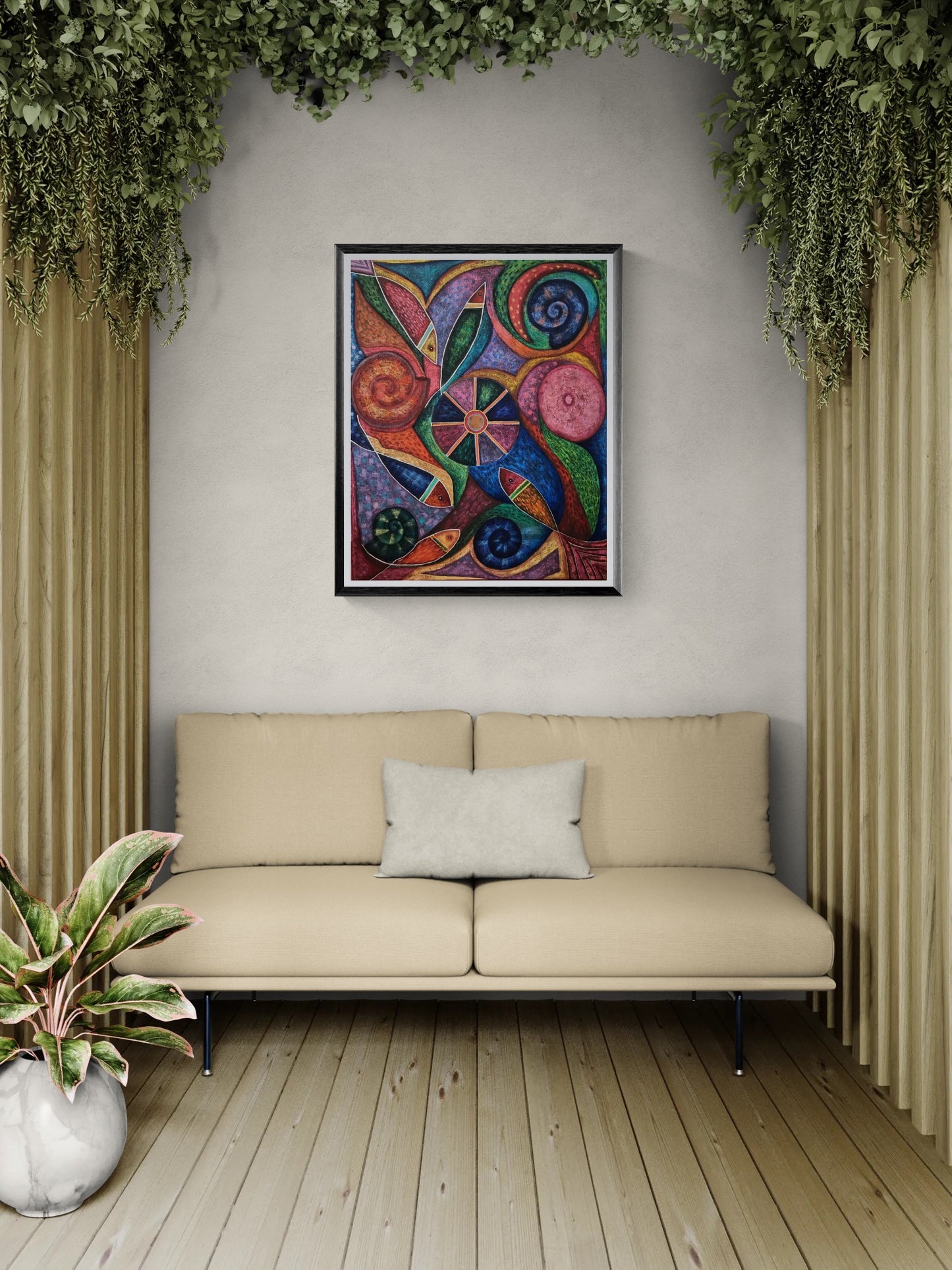 Obra de Arte Original - Fluye como el Rio