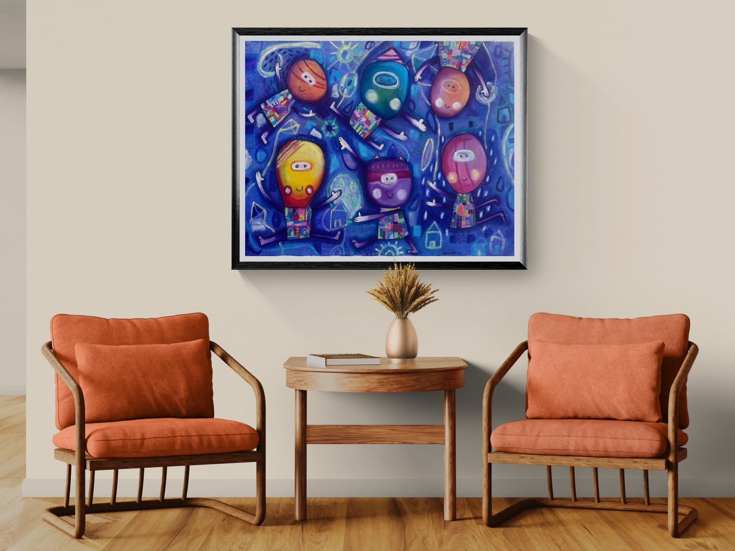 Obra de Arte Original - Juegos Nocturnos