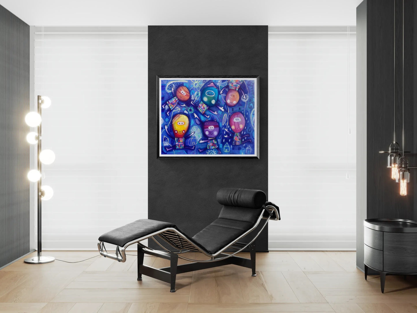 Obra de Arte Original - Juegos Nocturnos