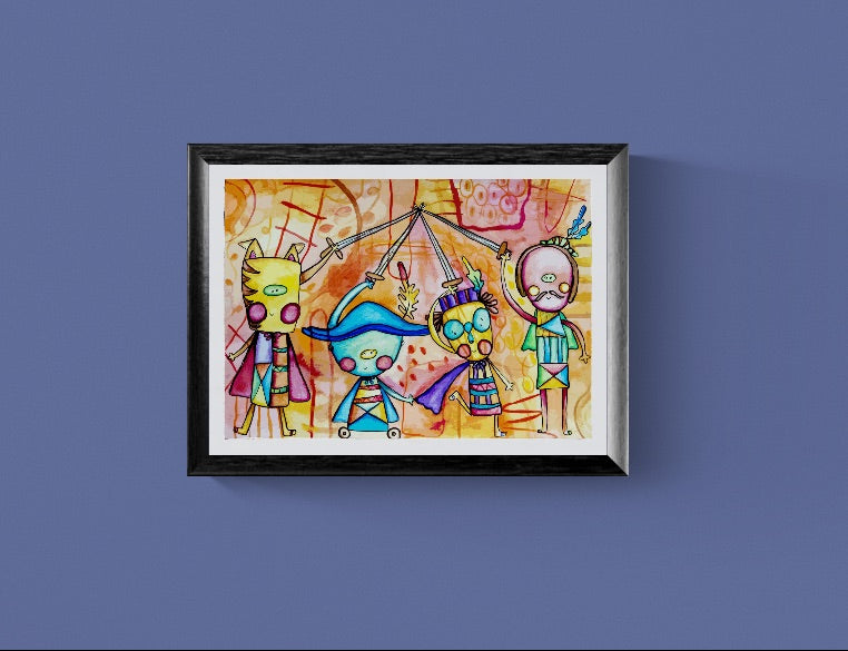 Obra de Arte Original - Los tres Mosqueteros