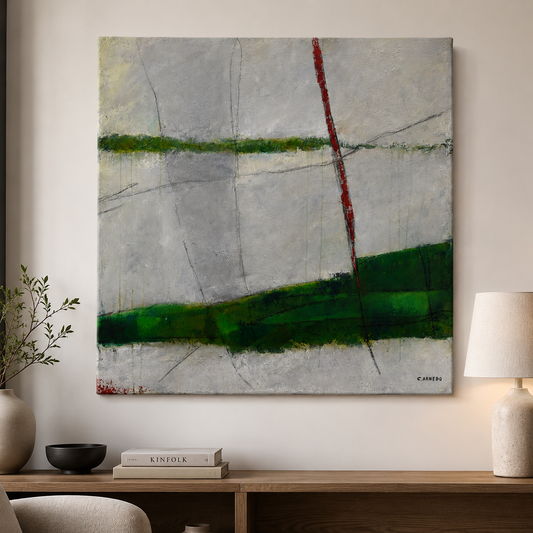 Pintura acrílica - Lo que quedó atrás